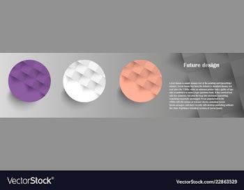 Colorful circles modern abstract composition with vector image