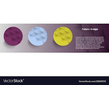 Colorful circles modern abstract composition with vector image