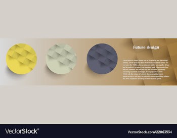 Colorful circles modern abstract composition with vector image