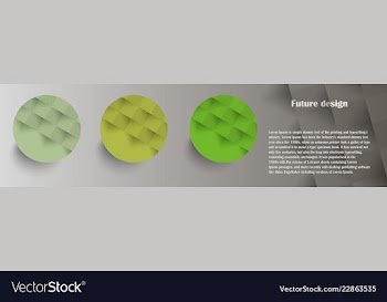 Colorful circles modern abstract composition with vector image