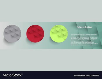 Colorful circles modern abstract composition with vector image