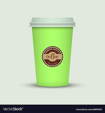 Colorful coffee cup vector image