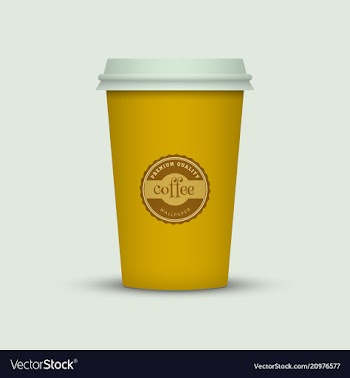 Colorful coffee cup vector image