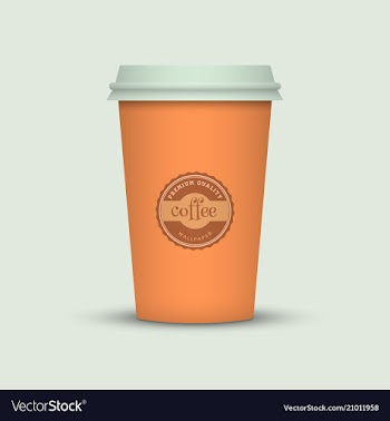 Colorful coffee cup vector image