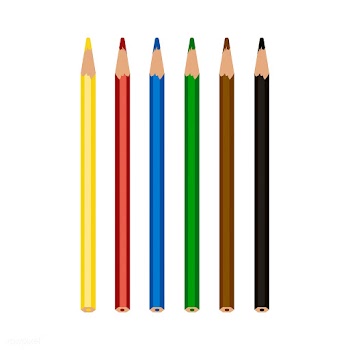Colorful color pencils isolated on white back.. | Free stock vector - 393823