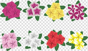 Colorful colorful flowers transparent background PNG clipart
