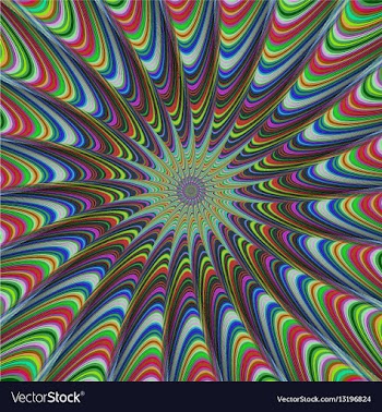 Colorful computer generated fractal background vector image
