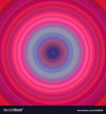 Colorful concentric circle background vector image