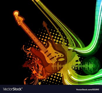 Colorful concert poster vector image