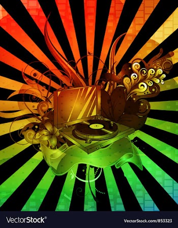 Colorful concert poster vector image