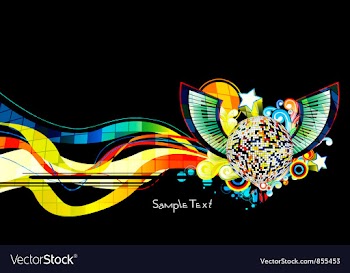 Colorful concert poster vector image