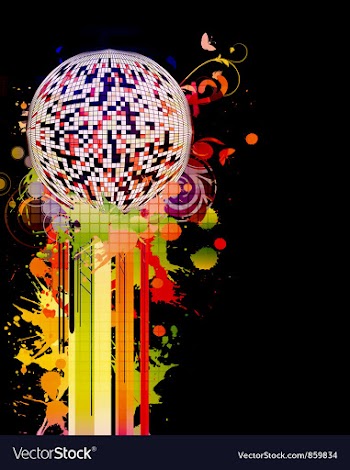 Colorful concert poster vector image