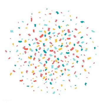 Colorful confetti background explosion vector | Free stock vector - 524815
