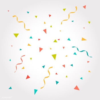 Colorful confetti background explosion vector | Free stock vector - 524819