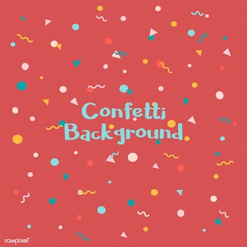 Colorful confetti background explosion vector | Free stock vector - 524827