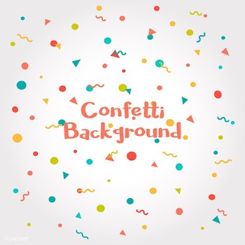 Colorful confetti background explosion vector | Free stock vector - 524841