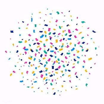 Colorful confetti background explosion vector | Free stock vector - 524885