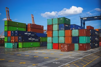 Colorful containers