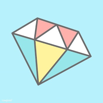 Colorful crystal diamond design vector | Free stock vector - 515614