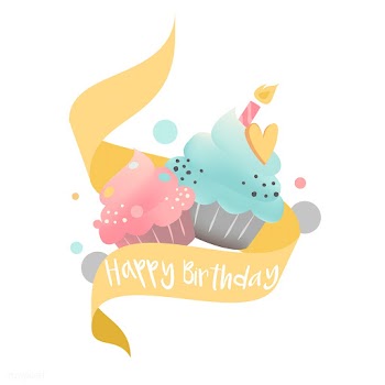 Colorful cupcake vector with a candle | Free stock vector - 508568