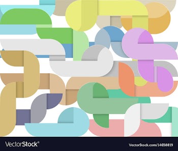 Colorful curve modern concepts vector image