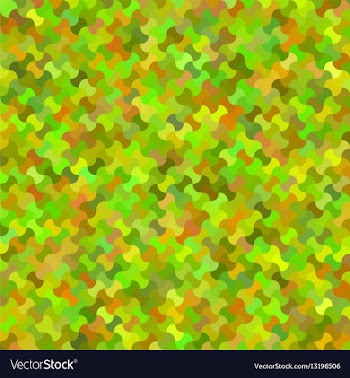 Colorful curved shape mosaic background vector image