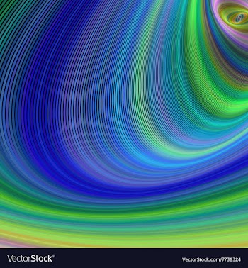 Colorful curved stripe background vector image