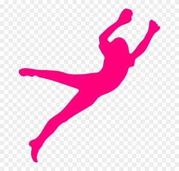 Colorful Dancing Cliparts 29, Buy Clip Art - Dance Girl Pink Silhouette