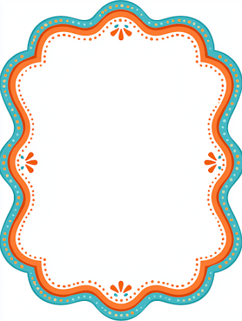 Colorful Decorative Border Frame for Kids