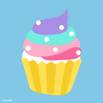 Colorful delicious creamy cupcake vector | Free stock vector - 515555