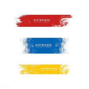 Colorful distressed banners | Free stock vector - 553909