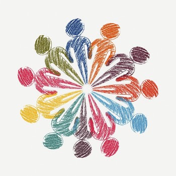 Colorful diverse teamwork doodle, illustration | Free PSD - rawpixel