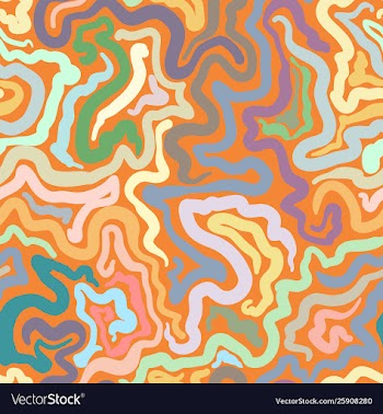 Colorful doodle abstract seamless background vector image