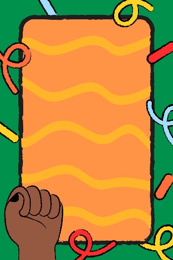 Colorful doodle frame background, black | Free Vector - rawpixel