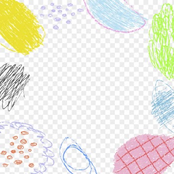 Colorful doodle png frame, crayon | Free PNG - rawpixel
