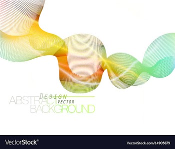 Colorful dots and modern style vector image