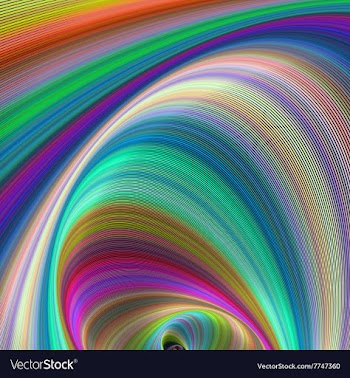 Colorful dream - abstract computer generated art vector image