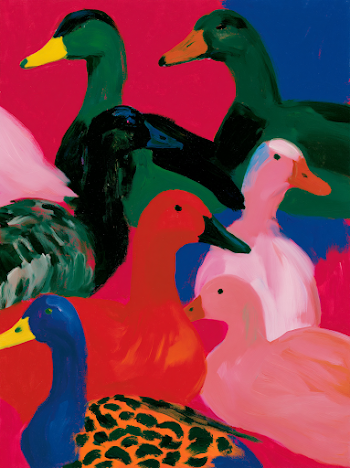 Colorful Ducks with Unique Patterns