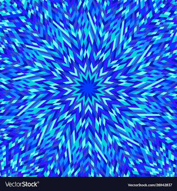 Colorful dynamic abstract geometrical round vector image
