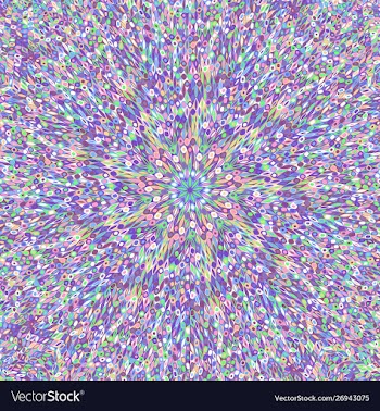 Colorful dynamic abstract radial mosaic pattern vector image
