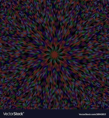 Colorful dynamic abstract round mosaic pattern vector image