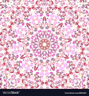 Colorful dynamic circular floral ornament pattern vector image