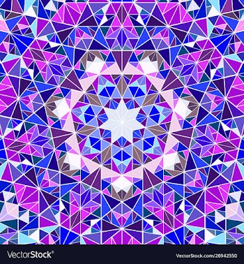Colorful dynamic circular tiled mosaic pattern vector image