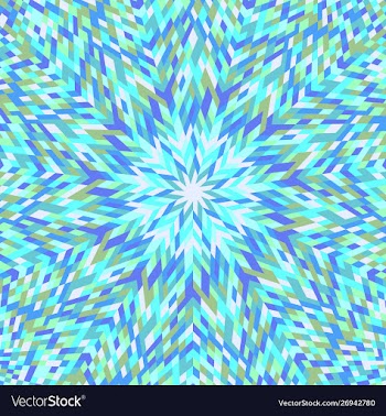 Colorful dynamic geometrical hypnotic round vector image