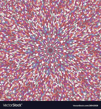 Colorful dynamic hypnotic round tile mosaic vector image