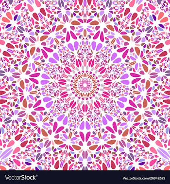 Colorful dynamic stone ornament mandala vector image
