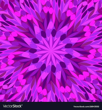 Colorful dynamic stylized flower pattern mosaic vector image
