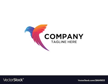 colorful eagle bird logo
