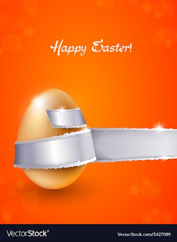 Colorful easter background vector image