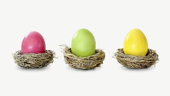 Colorful Easter egg collage element, | Free PSD - rawpixel